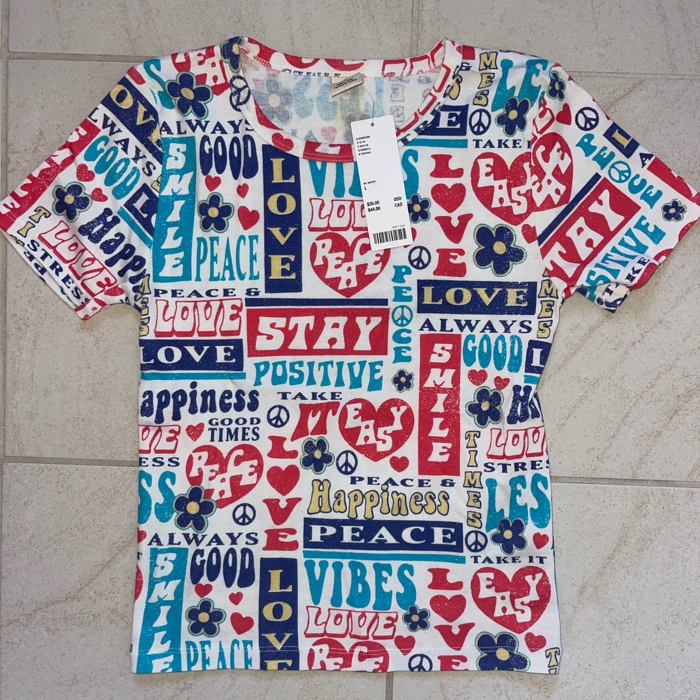 Graphic UO shirt, NWT, baby tee style